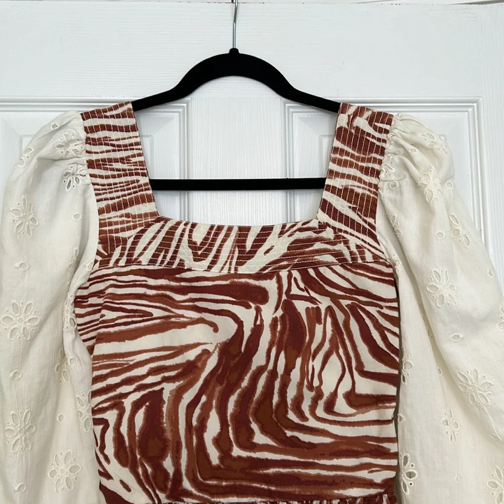Love the Label Smocked Puff-Sleeve Blouse